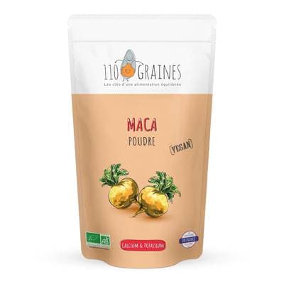 110 Graines Maca en Poudre Bio - Compléments alimentaires, 200g
