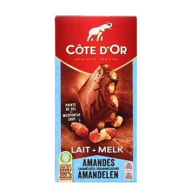 Côte d'Or - Chocolat au lait pointe de sel et aux amandes caramélisées
