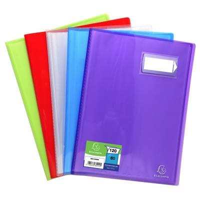 Exacompta Protège document A4 21x29,7 cm Crystal, 120  vues