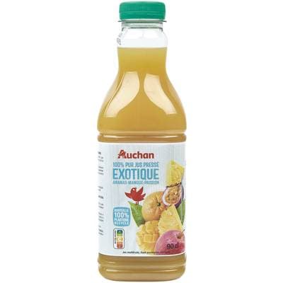 Auchan Pur Jus Exotique Ananas Mangue Passion, 90cl