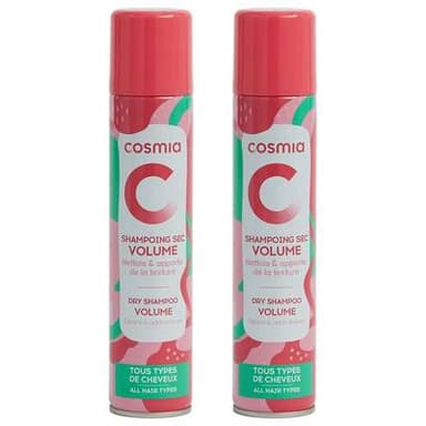COSMIA Shampooing sec en spray volume, Lot de 2x200ml