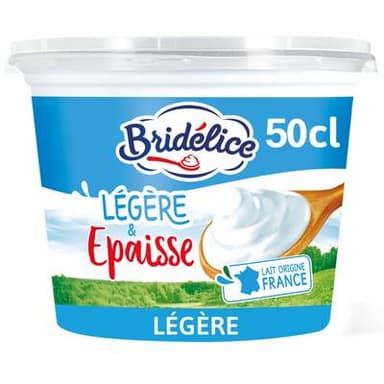 Bridélice Crème Fraîche 15%Mg Légère Epaisse, 50cl