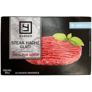 Yarden Steak haché 100% pur bœuf, 800g