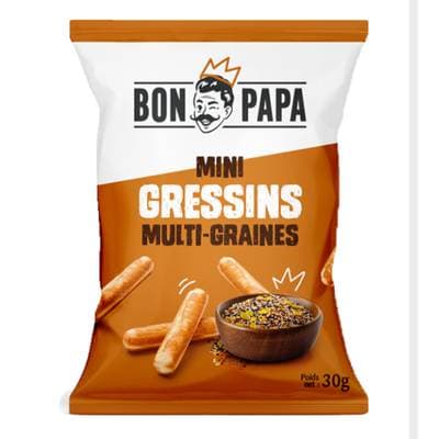 Bon Papa Mini gressins multi-graines, 30g