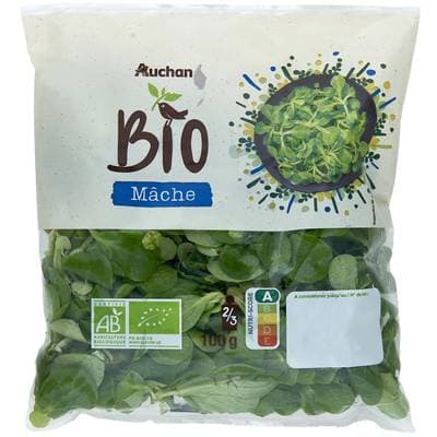Auchan BIO Bouquets de Mâche Bio, 100g