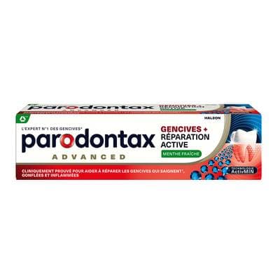 Parodontax Dentifrice Gencives + Réparation Active Menthe Fraîche, 75ml