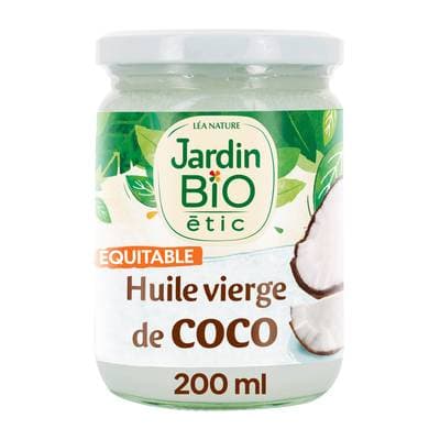 Jardin Bio Etic Huile de Coco Vierge Bio, 20cl