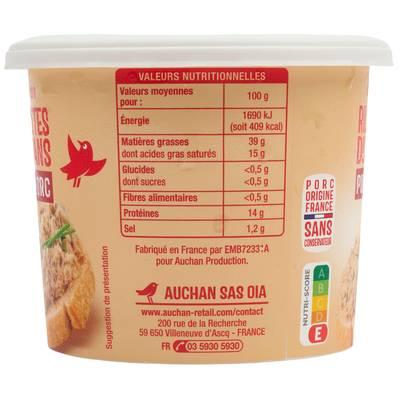 3254560178625 - Auchan - Rillettes du Mans Pur Porc