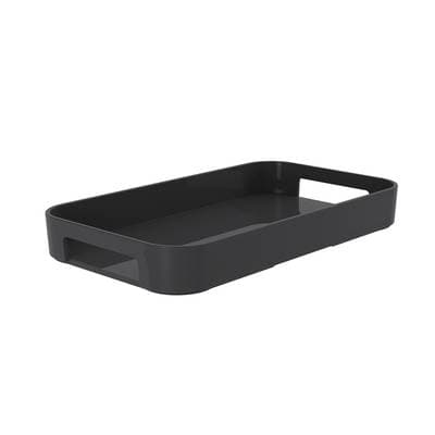 Zak Designs Plateau rectangulaire Petit noir, 33 x 26 cm