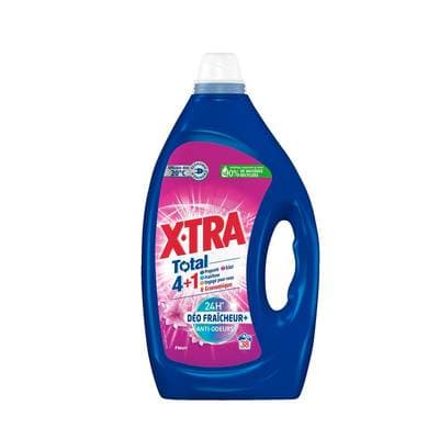 X Tra Lessive liquide déo fraicheur + anti-odeur, 1,71L