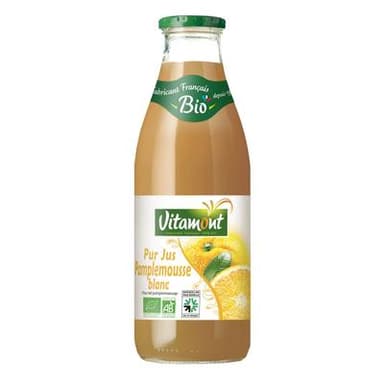 Vitamont Pur jus de pamplemousse blanc bio, 1L