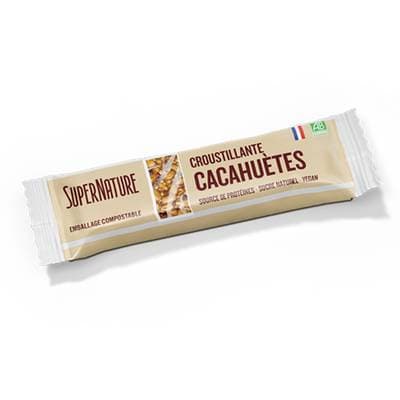 Super Nature Barre Croustillante Cacahuètes Bio, 38g