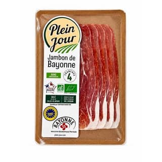 Plein Jour Jambon de Bayonne Bio, 4 tranches - 70g
