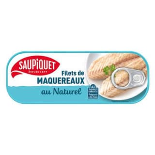 Saupiquet Filets de Maquereaux au Naturel, 95g