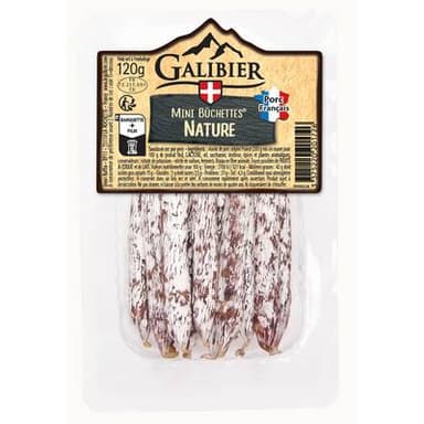 Galibier Saucisson Mini Bûchettes Nature, 120g