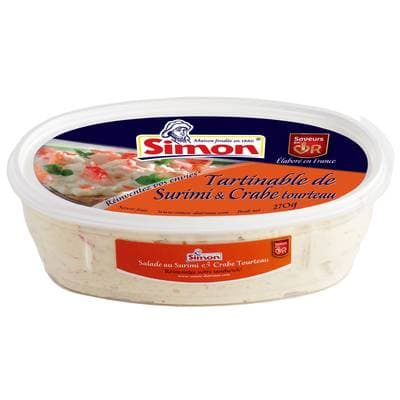 Simon Tartinable de Surimi et Crabe Tourteau, 270g