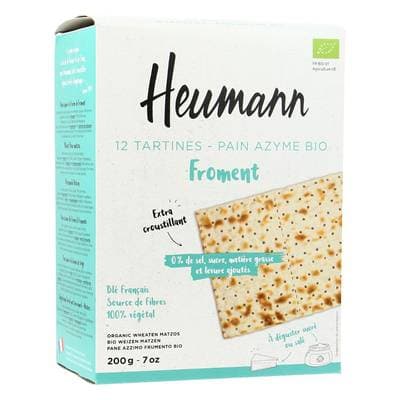 Heumann Pain azyme à la farine de froment bio, 200g