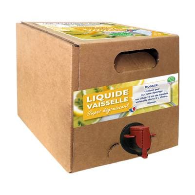 Bulle Verte Liquide vaisselle Super Dégraissant Pin/Citron ECOCERT, Bidon de 3L