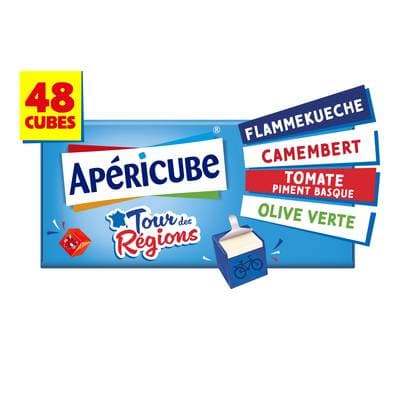Apéricube Minis fromages - Tour des régions, 48 cubes - 250g