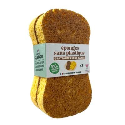 Super Flacon Eponges végétales, 2 éponges végatales