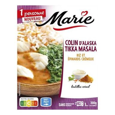 Marie Colin d'Alaska Tikka Masala, 300g