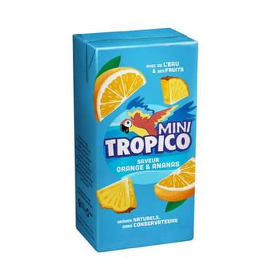 Tropico Saveur orange ananas, sans bulles., 6x20cl