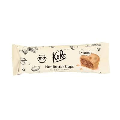 Koro Bouchées Nut butter cup pistache chocolat blanc bio, 3x13g
