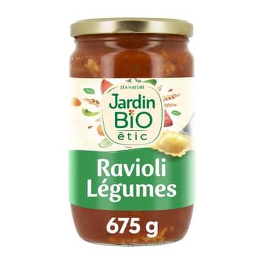 Jardin Bio Etic Ravioli aux légumes bio, 675g