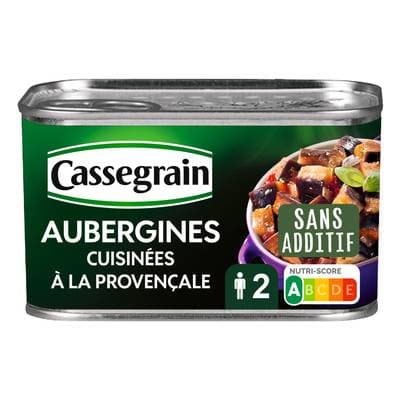 Cassegrain Aubergines cuisinées à la provençale, 375g