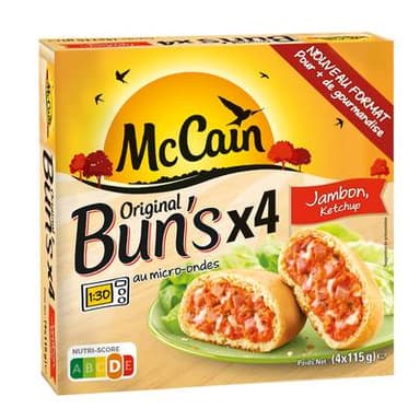 McCain Bun's jambon - ketchup, 4x100g