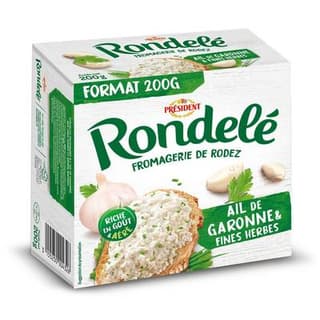 Rondelé Fromage frais ail et fines herbes, 200g