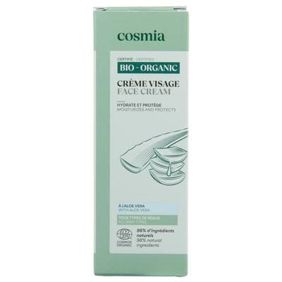 COSMIA BIO Crème hydratante et protectrice à l'aloé véra, 50ml