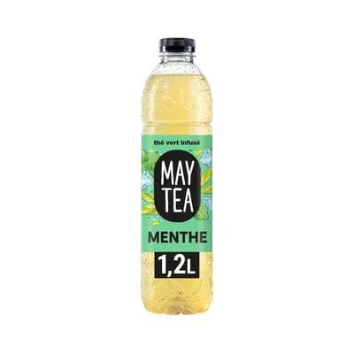 Maytea Thé vert infusé glacé saveur menthe, 1,2L