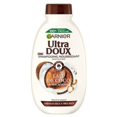 Garnier - Ultra Doux Shampooing Nourrissant Lait de Coco & Macadamia, 250ml