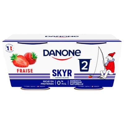 Les Danone Du Monde Skyr Fraise 0%mg, 2x140g