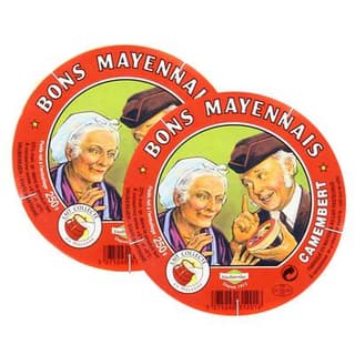 Vaubernier Camembert bon Mayennais, Lot de 2x250g