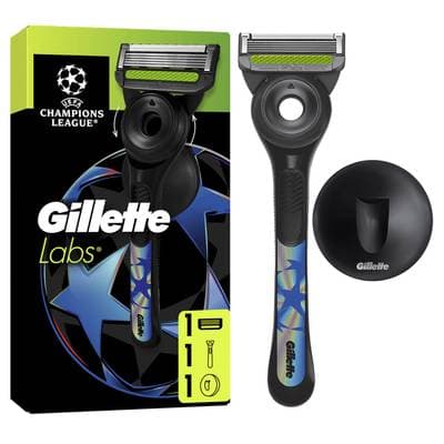 Gillette Labs Rasoirs jetables pour Homme Lame Exfoliante Support Magnétique, 1 rasoir