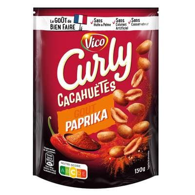 Curly Cacahuètes Paprika, 150g