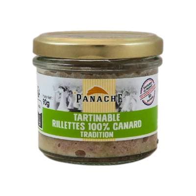 Panache Des Landes Rillettes de Canard en bocal, 90g