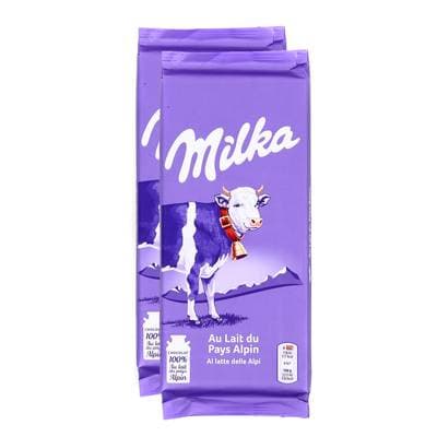 Milka Chocolat au Lait, Lot de 2x200g