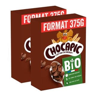 Chocapic Céréales au Chocolat BIO Chocapic, Lot de 2x375g