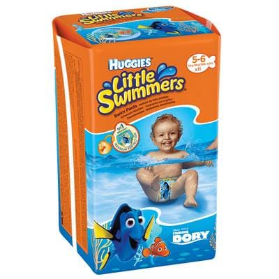 Huggies Couches maillot de bain Little Swimmers 12-18kg T5/6, 11 couches