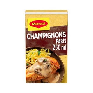 Maggi Sauce Champignon de Paris liquide en brique, 25cl