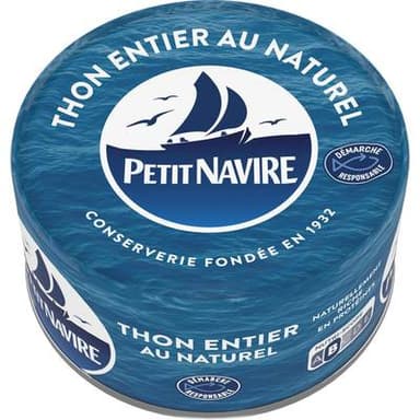 Petit Navire Thon Entier Albacore Au Naturel, 140g