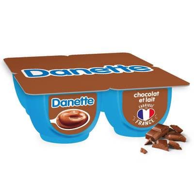 Danette Crème dessert chocolat au lait, 4x125g