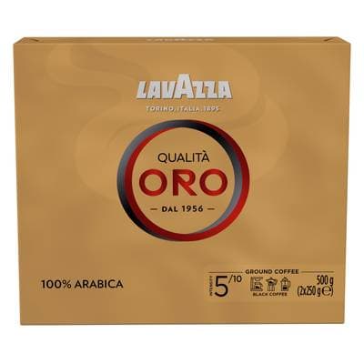 Lavazza Café moulu Qualita Oro 100% arabica, 2x250g