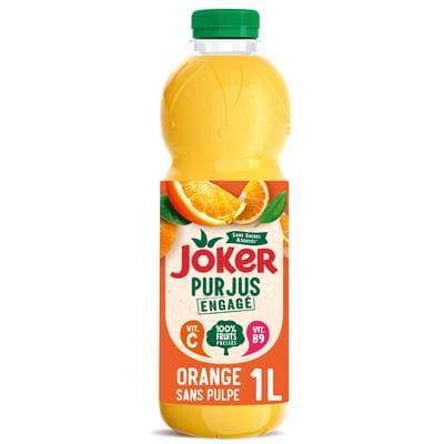 Joker Pur jus d'orange sans pulpe, 1L