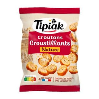Tipiak Croûtons de Pain Croustillant Nature, 75g