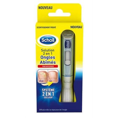Scholl Solution 2en1 ongles abimés par mycoses, 3.8ml