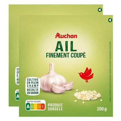 Auchan Ail coupé, Lot de 2x250g